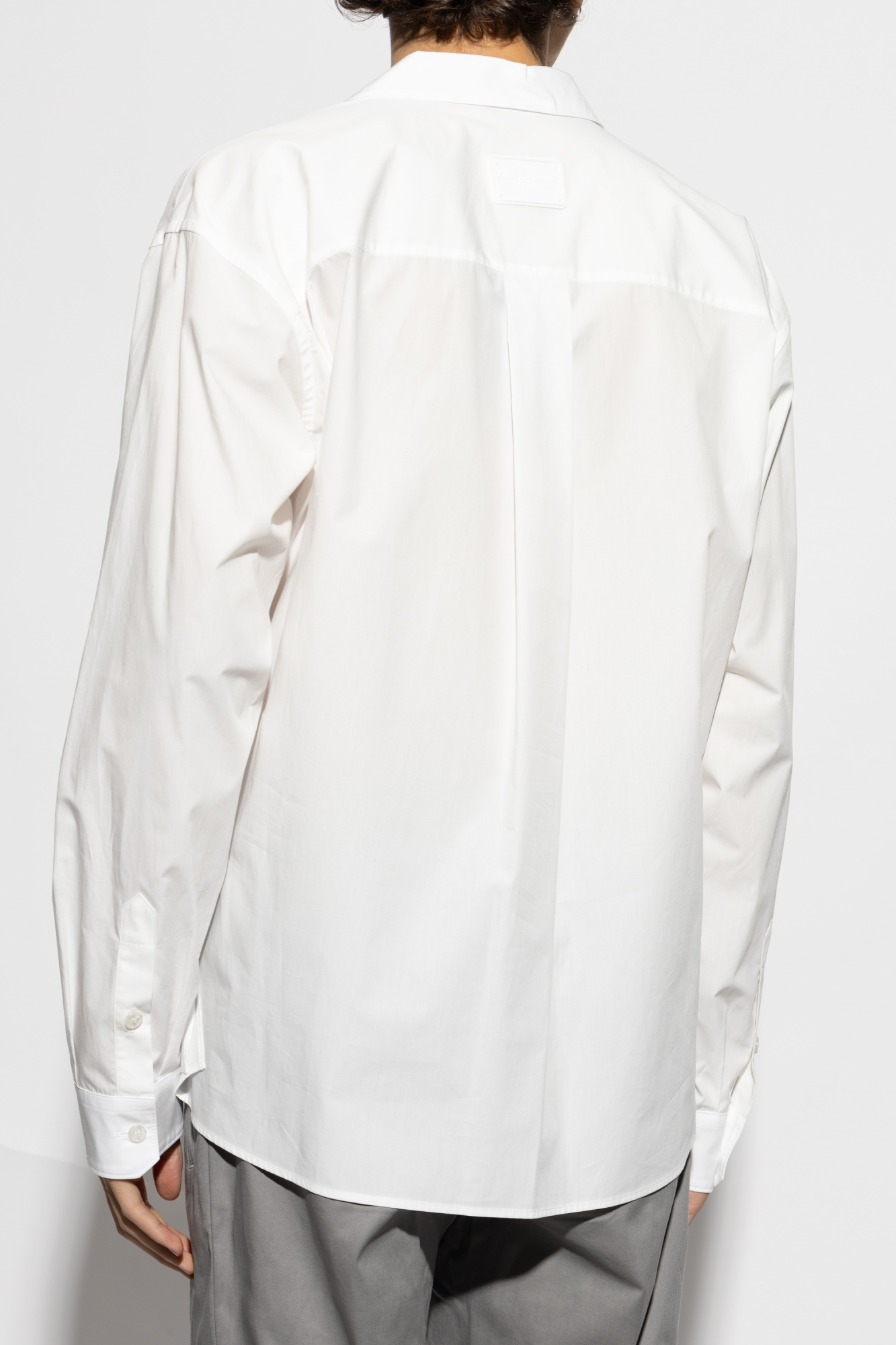 Dolce&Gabbana 白シャツに クロス ストラップ サンダル 関送無 Dolce & Gabbana Wrap shirt | Men's Clothing | Vitkac